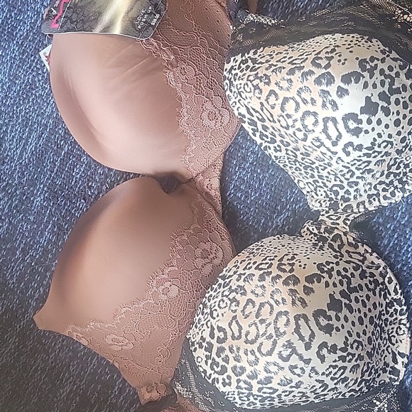 Maidenform Other - 2 Bras, Maiden form 38DD cheetahprint underwire & copper Maidenform,38D Pushup